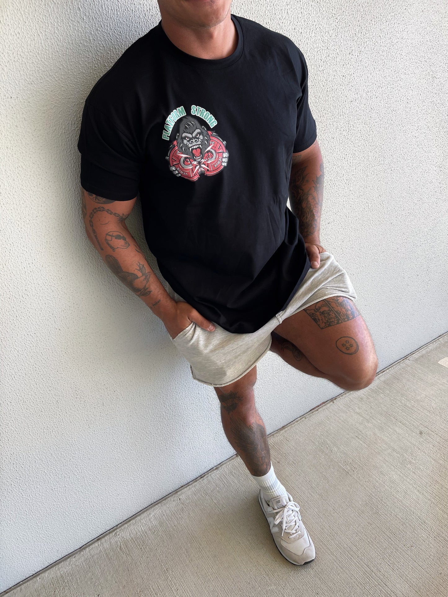 Black Unisex Printed Tee